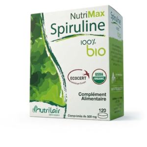nutrimax-spiruline-100-bio-120-comprimes-500mg NutriMax Spiruline 100% Bio – 120 Comprimés de 500 mg