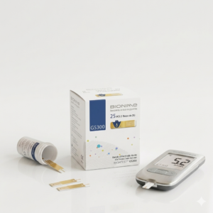 bionime-rightest-gs300-bandelettes-test-glycemie-25 Bionime Rightest GS300 – Bandelettes de test de glycémie 25 pièces