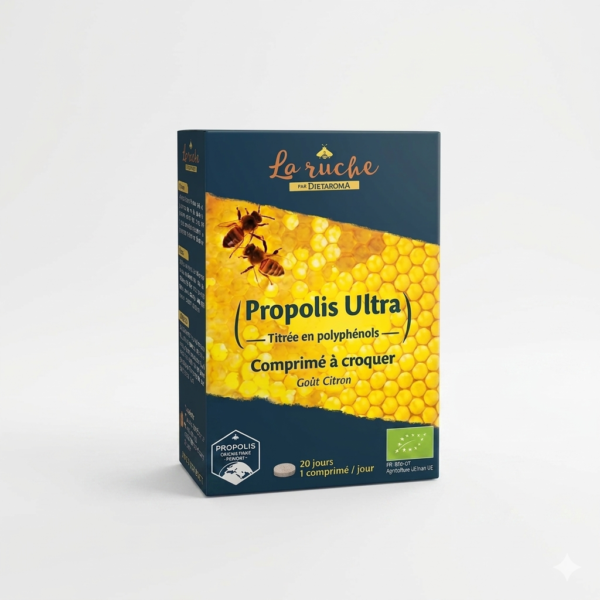 dietaroma-la-ruche-propolis-ultra-bio-500-mg-20-comprimes Dietaroma La Ruche Propolis Ultra Bio 500 mg – 20 comprimés à croquer