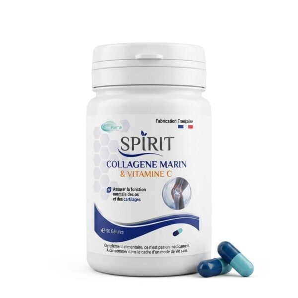 spirit-collagene-marin-vitamine-c-90-gelules SPIRIT Collagène Marin & Vitamine C – 90 gélules
