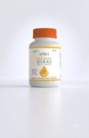 SPIRIT Vitamines D3 & K2 – 60 capsules