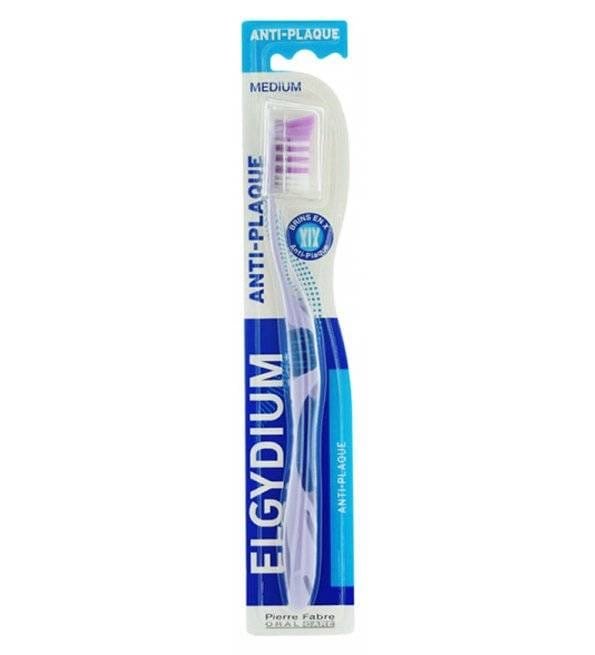 elgydium-anti-plaque-brosse-a-dents-medium ELGYDIUM Anti-Plaque – Brosse à dents Médium